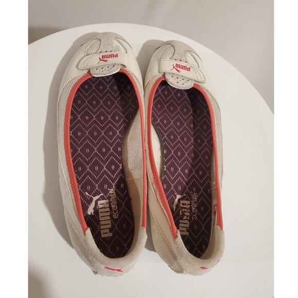 Vintage Y2K Puma Zandy Suede Vinyl Ballet Flats Womens Size 7 Sneaker Shoes Rare - Picture 5 of 8